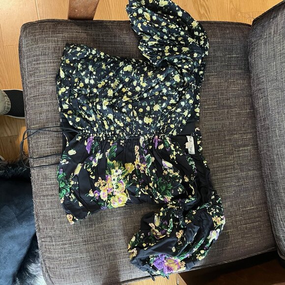 FOR LOVE & LEMONS Eileen Off-The-Shoulder Top Size Small - Picture 11 of 12